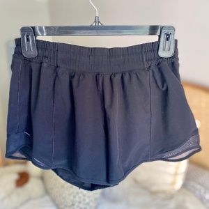 Black Lululemon Hotty Hot Shorts 8